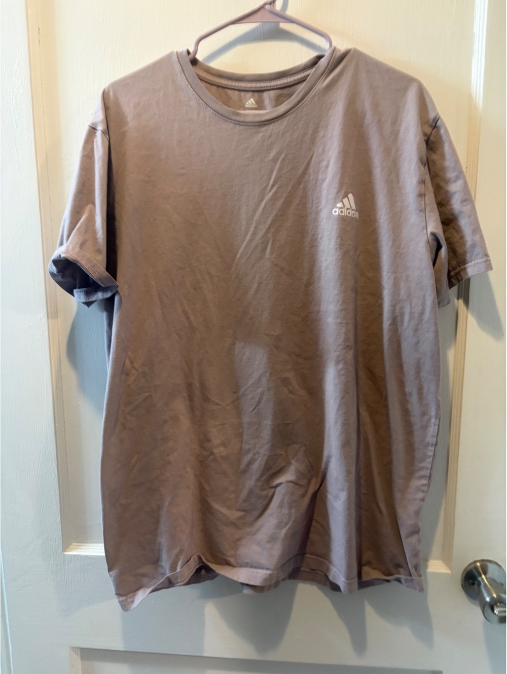 Adidas taupe short sleeve T-shirt